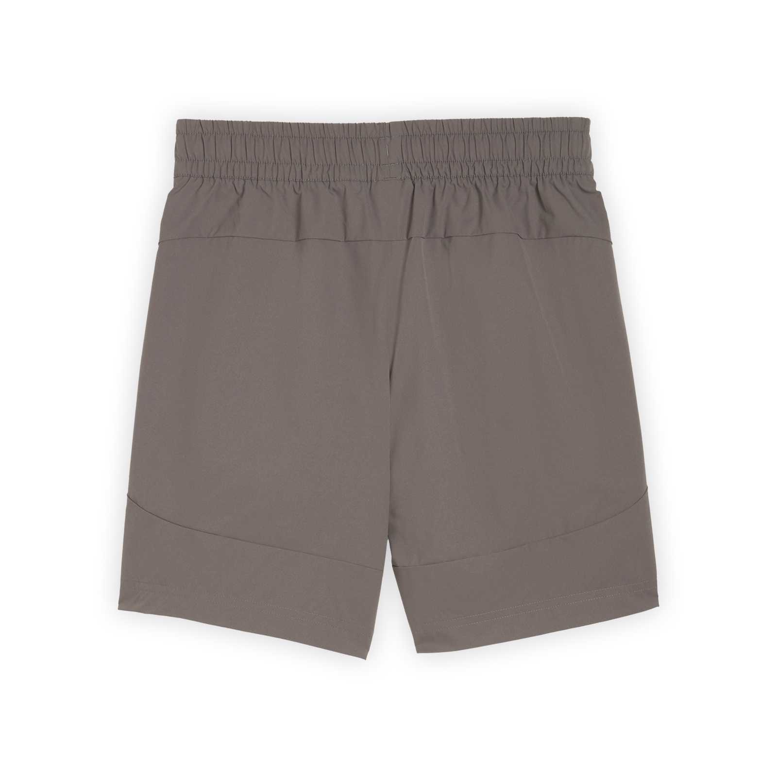 Rückansicht der grauen BVB-Short von PUMA.