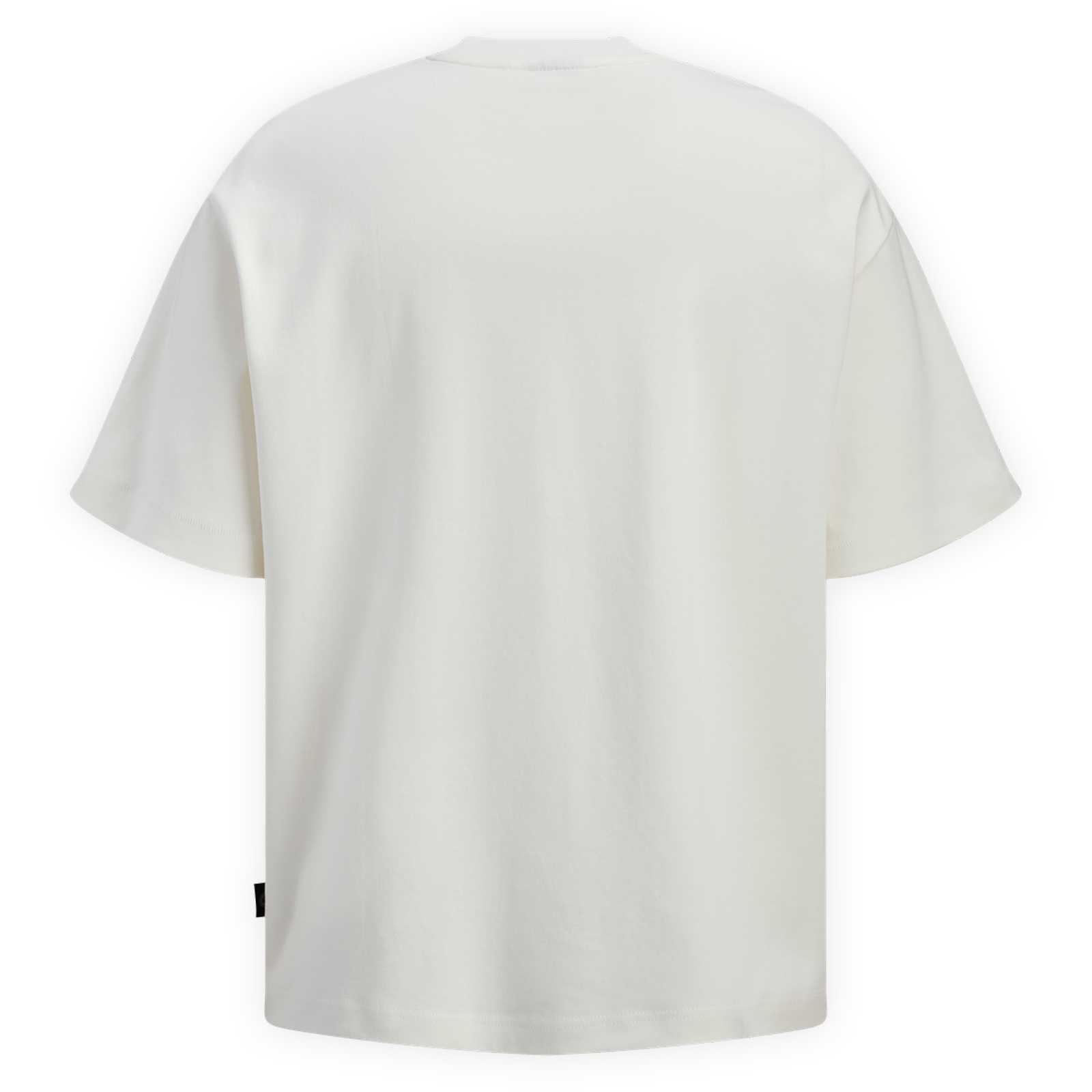 Rückansicht des weißen T-Shirts