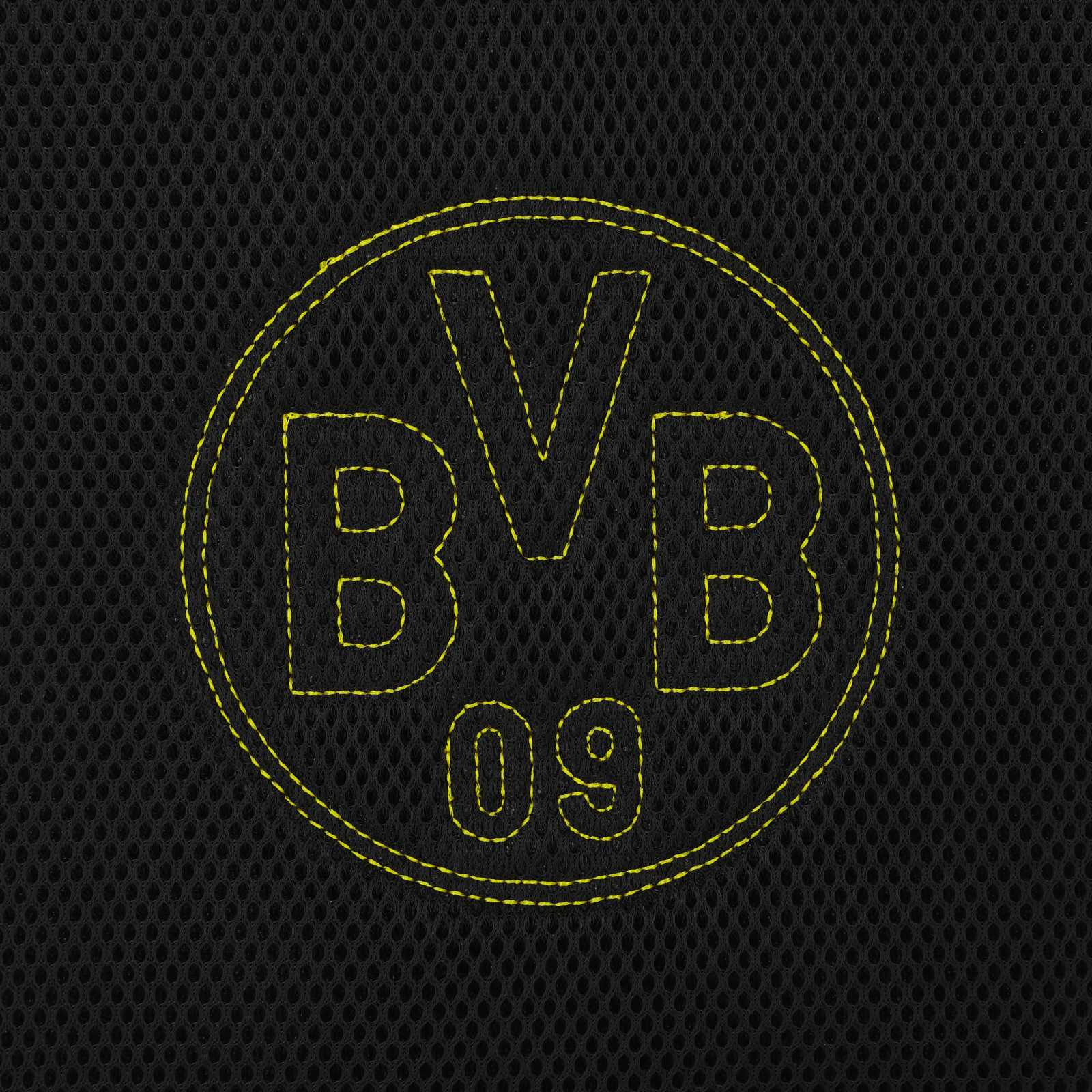 Detailansicht des eingestickten BVB-Logos
