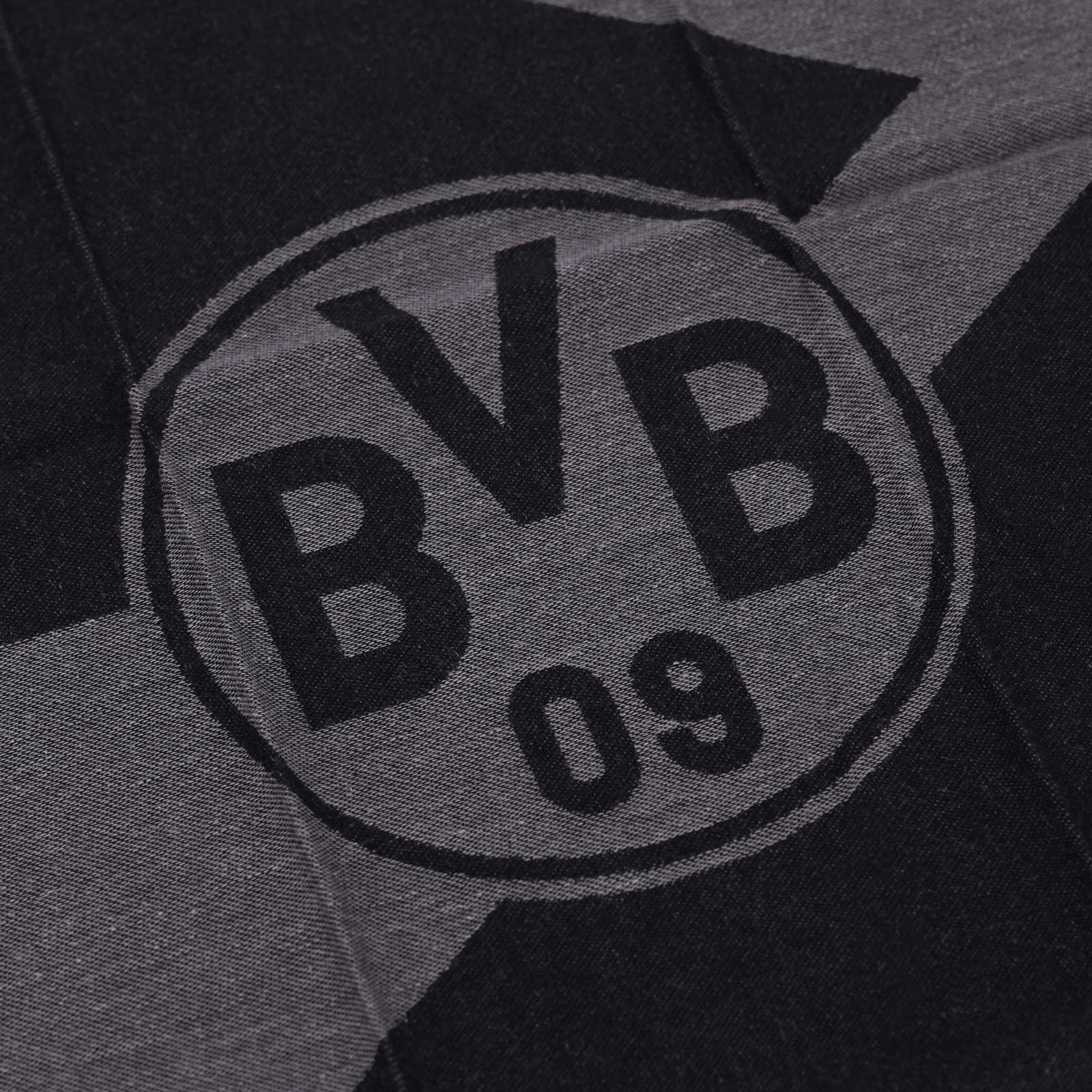 Detailaufnahme des BVB-Logos.