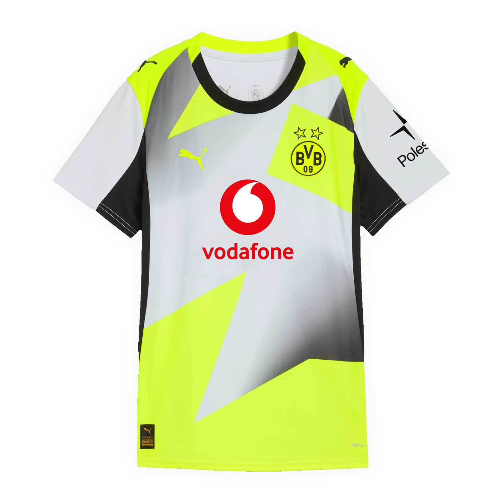 Vorderansicht des BVB-Auswärtstrikots 25/26.