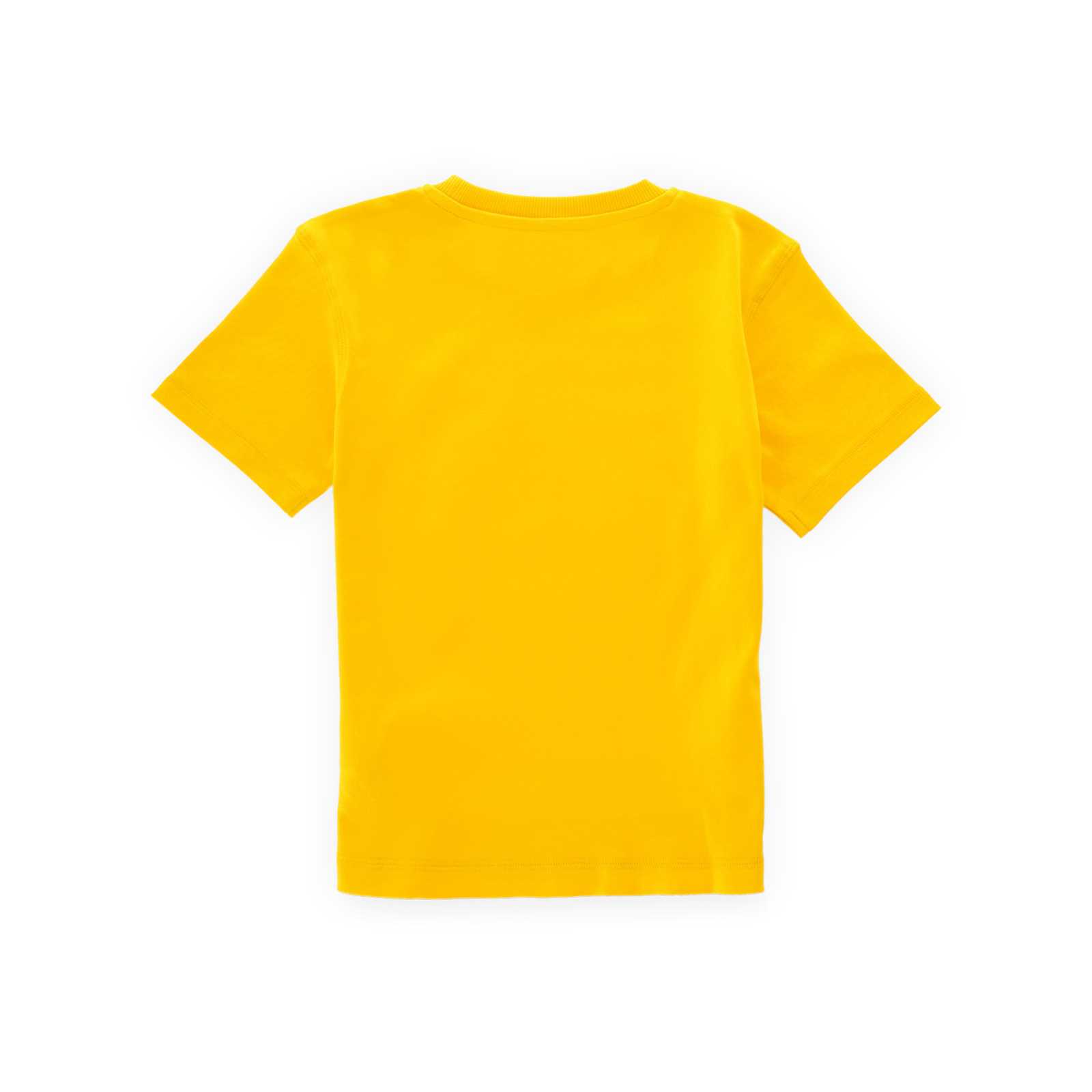Rückansicht des gelben BVB-Shirts.